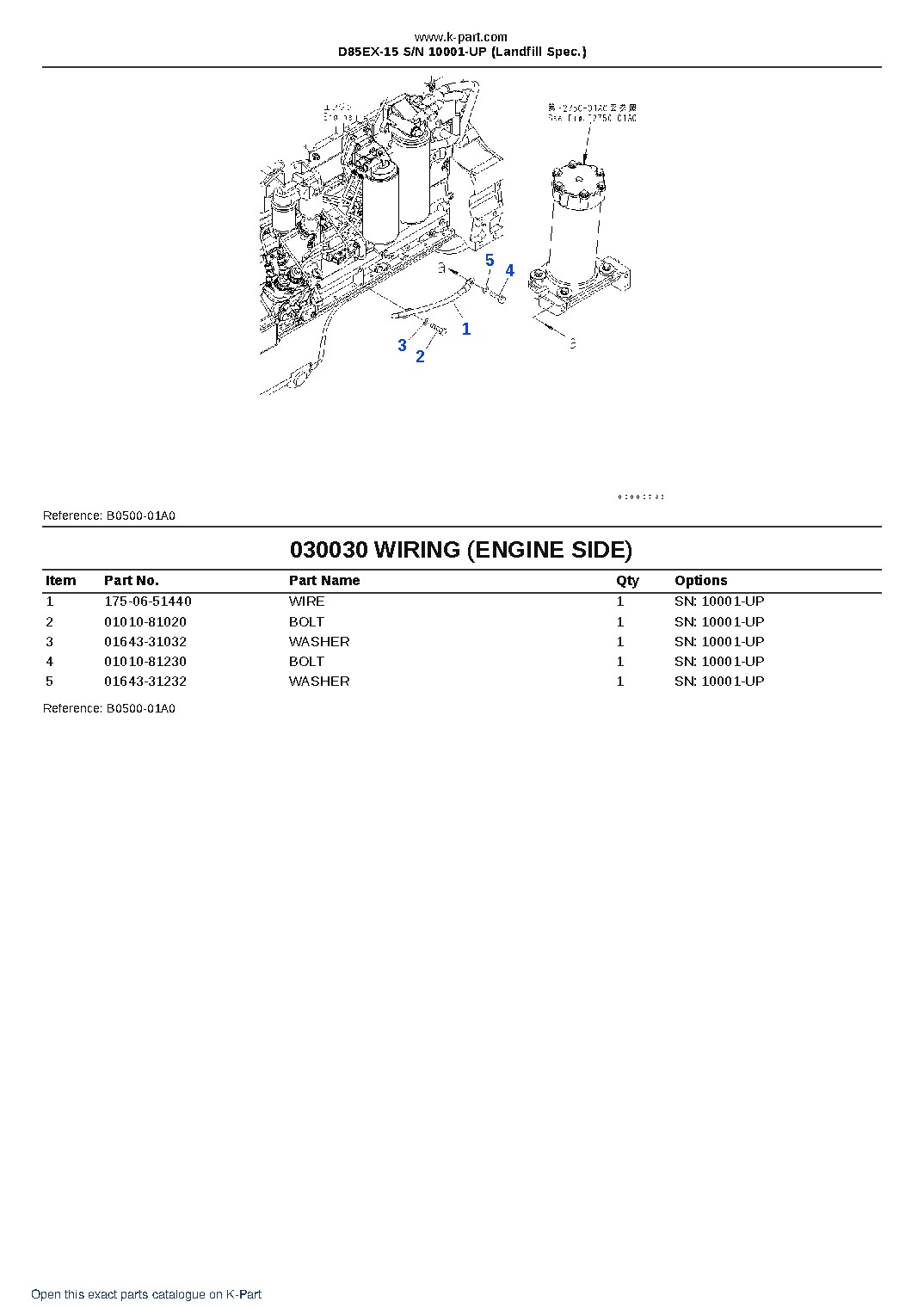 D85EX-15 S/N 10001-UP (Landfill Spec.) – sample page 3 D85EX-15 S/N 10001-UP (Landfill Spec.) – sample page 3