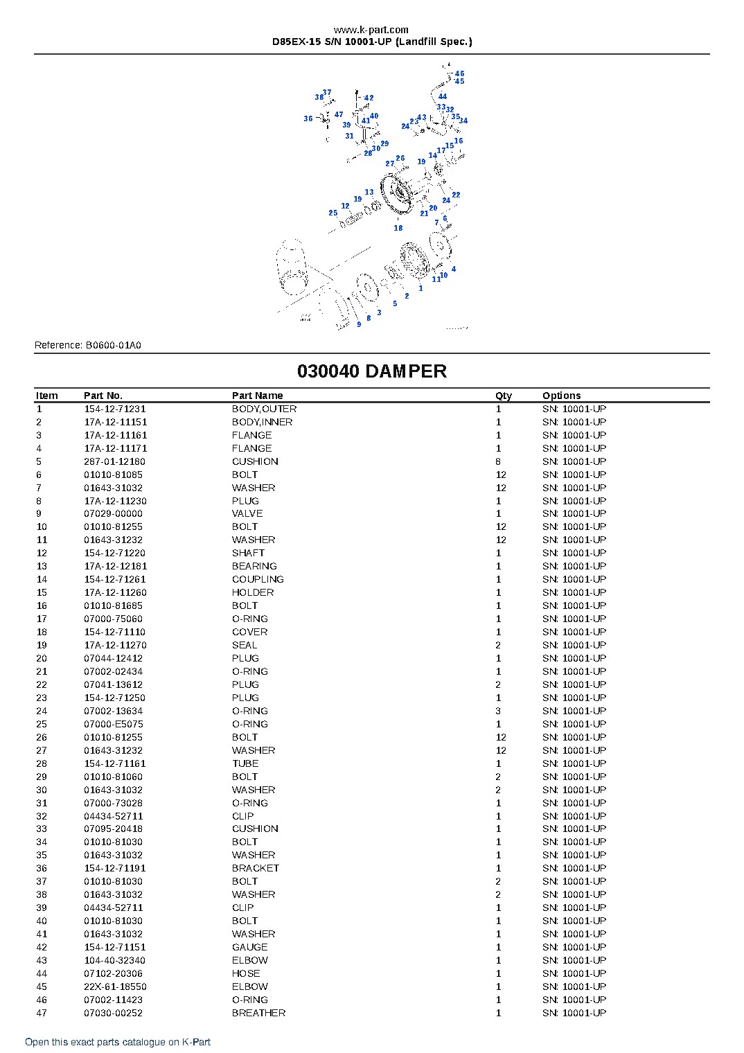 D85EX-15 S/N 10001-UP (Landfill Spec.) – sample page 4 D85EX-15 S/N 10001-UP (Landfill Spec.) – sample page 4