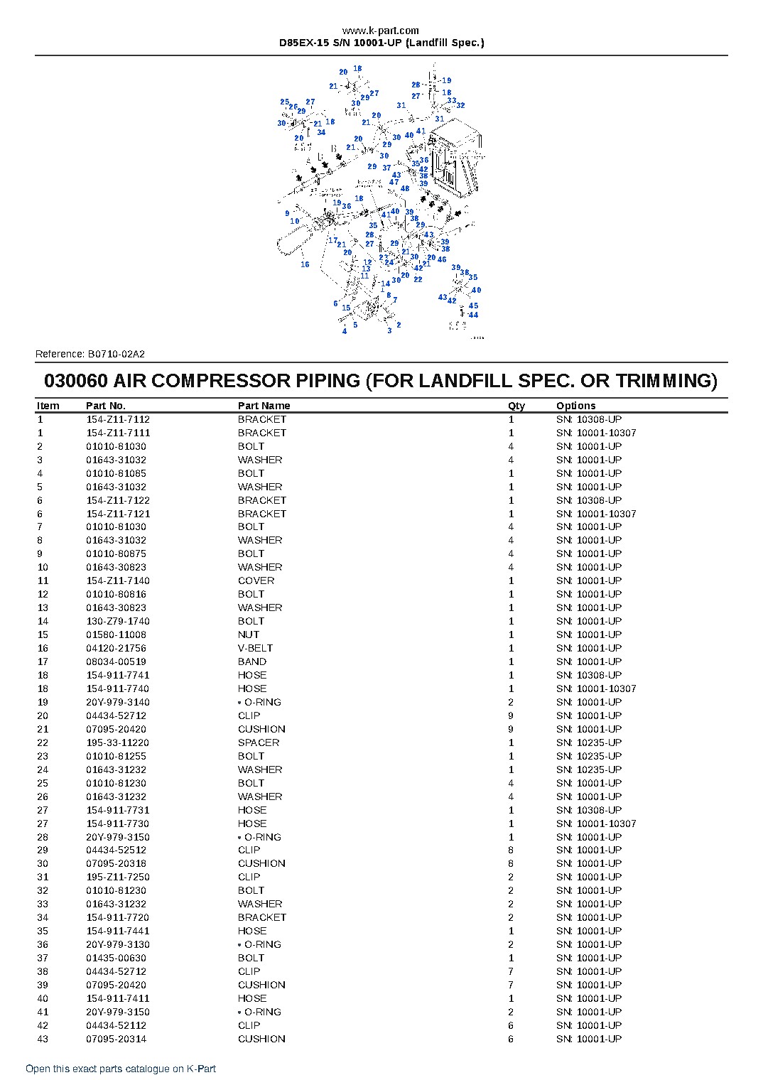 D85EX-15 S/N 10001-UP (Landfill Spec.) – sample page 7 D85EX-15 S/N 10001-UP (Landfill Spec.) – sample page 7