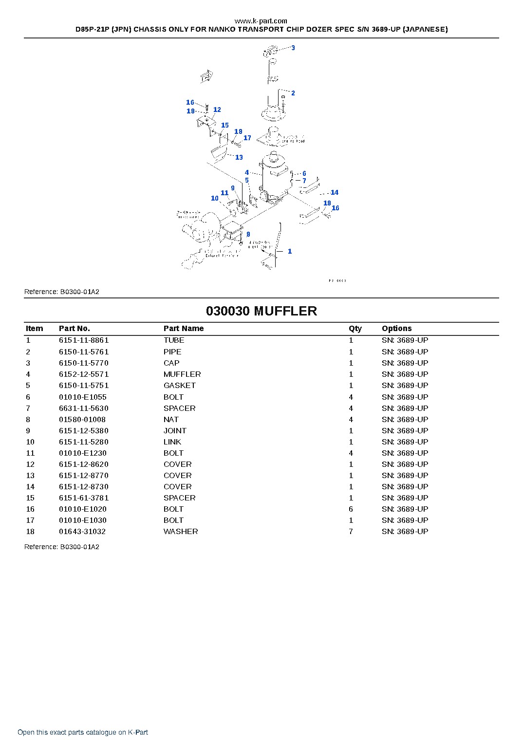D85P-21P (JPN) CHASSIS ONLY FOR NANKO TRANSPORT CHIP DOZER SPEC S/N 3689-UP (JAPANESE) – sample page 4