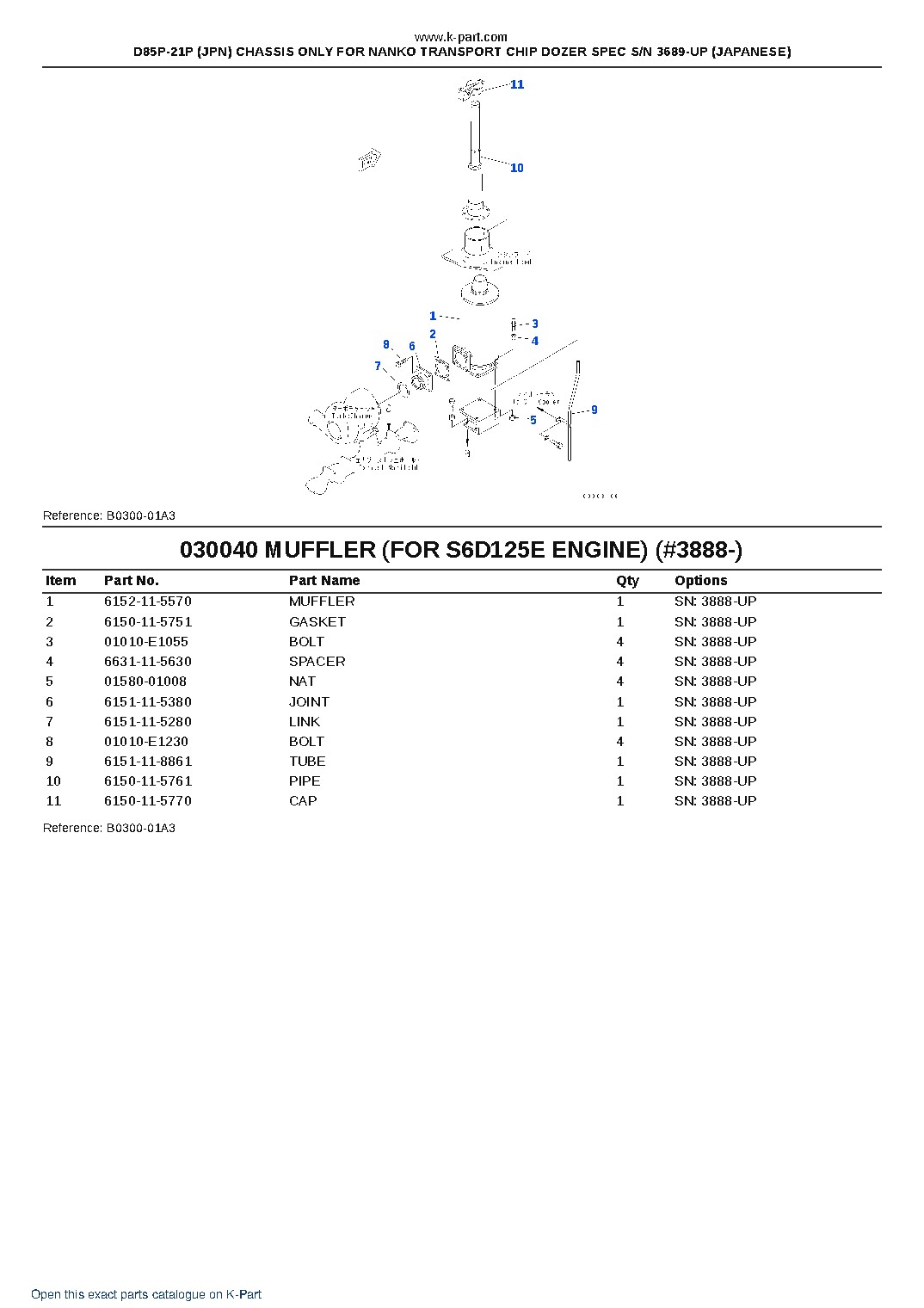 D85P-21P (JPN) CHASSIS ONLY FOR NANKO TRANSPORT CHIP DOZER SPEC S/N 3689-UP (JAPANESE) – sample page 5