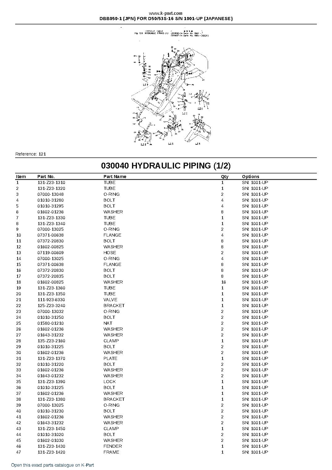 DBB050-1 (JPN) FOR D50/53S-16 S/N 1001-UP (JAPANESE) – sample page 6