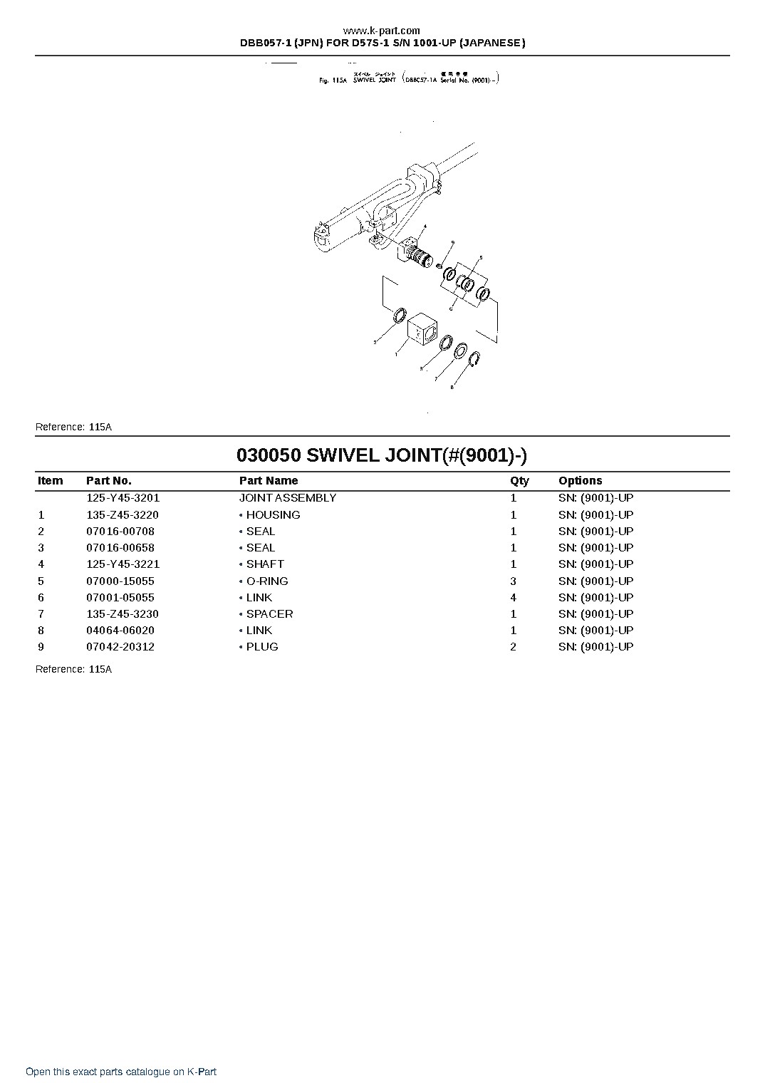 DBB057-1 (JPN) FOR D57S-1 S/N 1001-UP (JAPANESE) – sample page 7