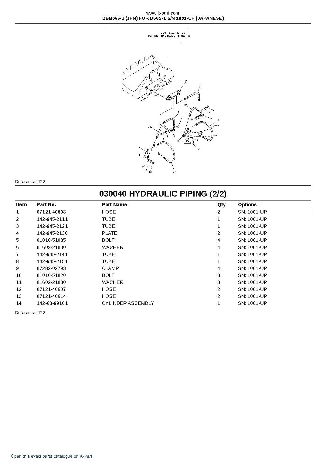 DBB066-1 (JPN) FOR D66S-1 S/N 1001-UP (JAPANESE) – sample page 6
