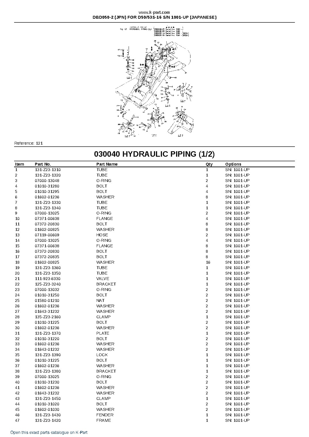 DBD050-2 (JPN) FOR D50/53S-16 S/N 1001-UP (JAPANESE) – sample page 6