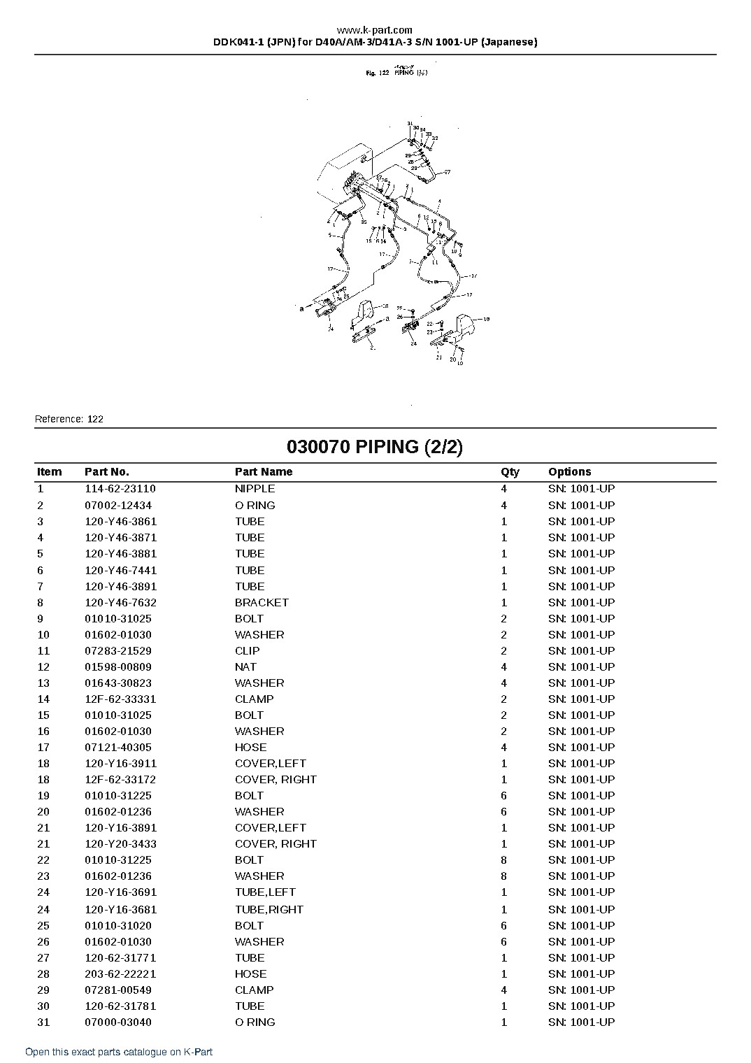 DDK041-1 (JPN) for D40A/AM-3/D41A-3 S/N 1001-UP (Japanese) – sample page 10