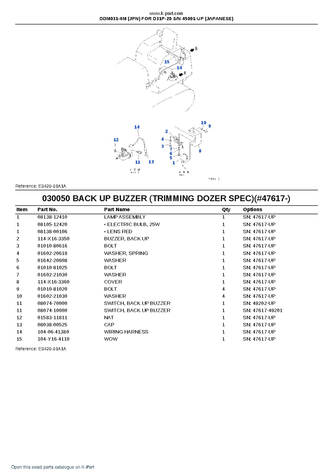 DDM031-4M (JPN) FOR D31P-20 S/N 45001-UP (JAPANESE) – sample page 8 DDM031-4M (JPN) FOR D31P-20 S/N 45001-UP (JAPANESE) – sample page 8