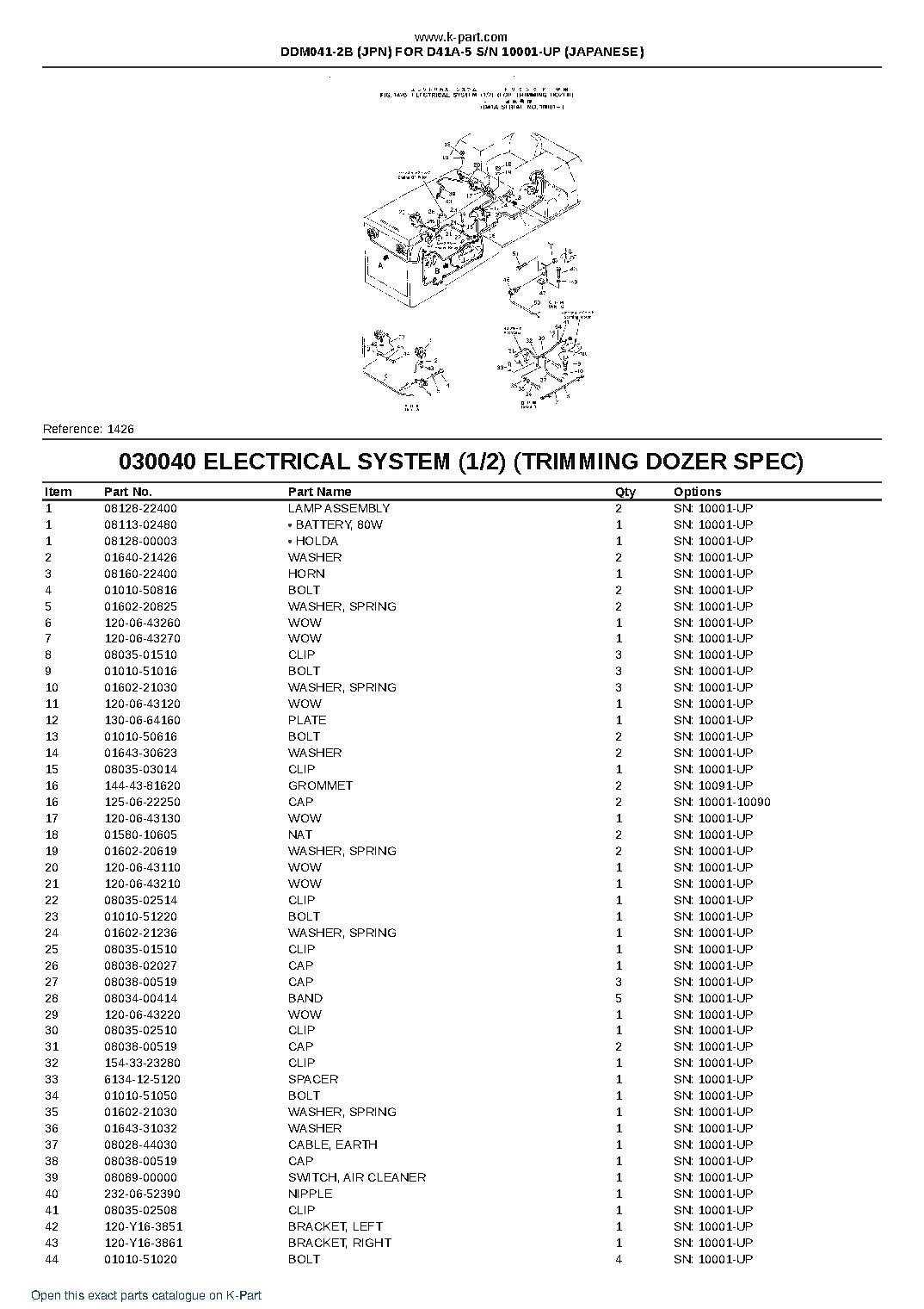 DDM041-2B (JPN) FOR D41A-5 S/N 10001-UP (JAPANESE) – sample page 7
