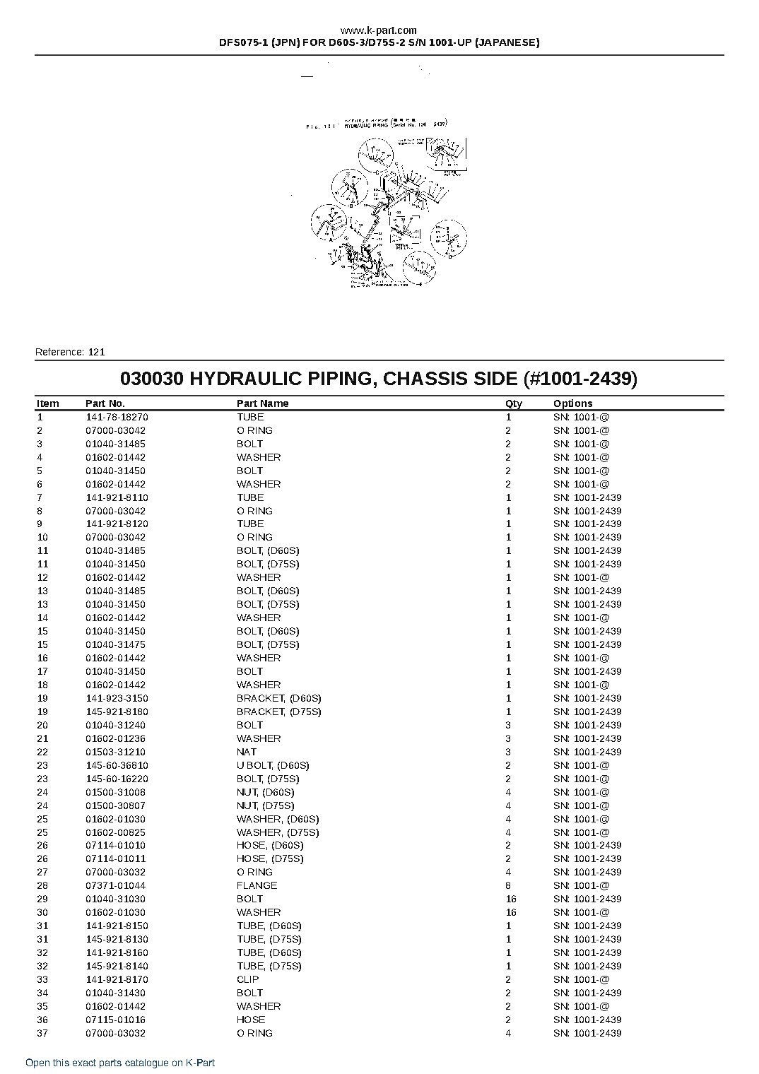 DFS075-1 (JPN) FOR D60S-3/D75S-2 S/N 1001-UP (JAPANESE) – sample page 5