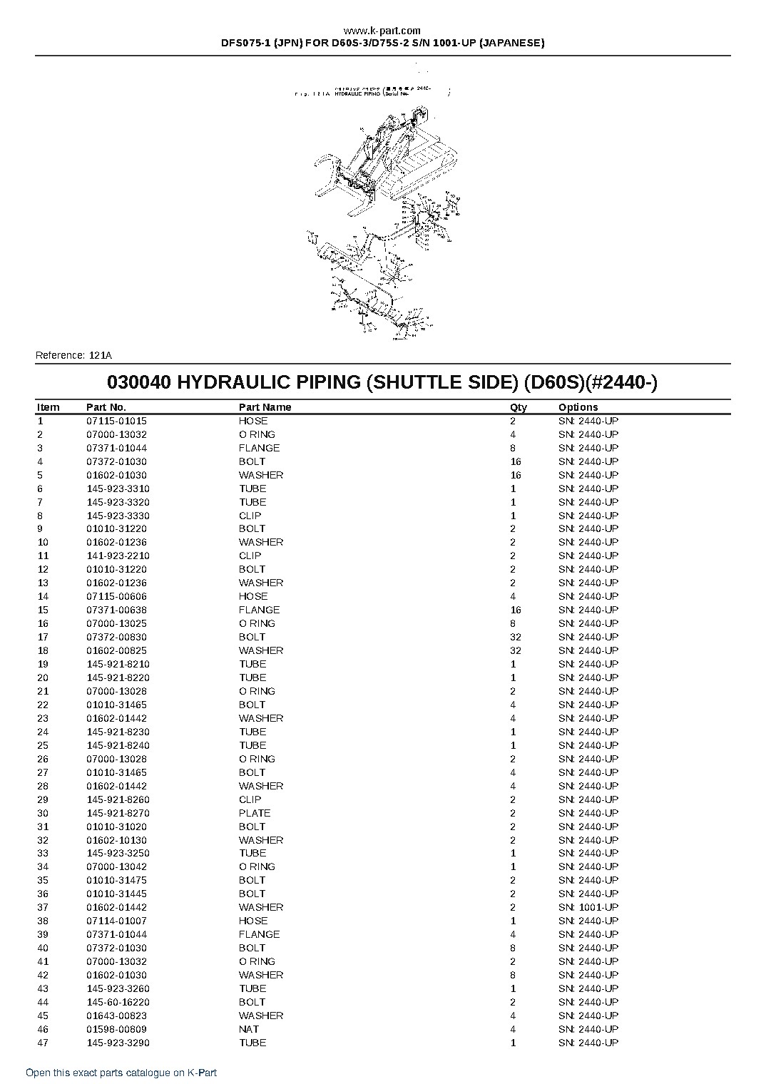DFS075-1 (JPN) FOR D60S-3/D75S-2 S/N 1001-UP (JAPANESE) – sample page 7
