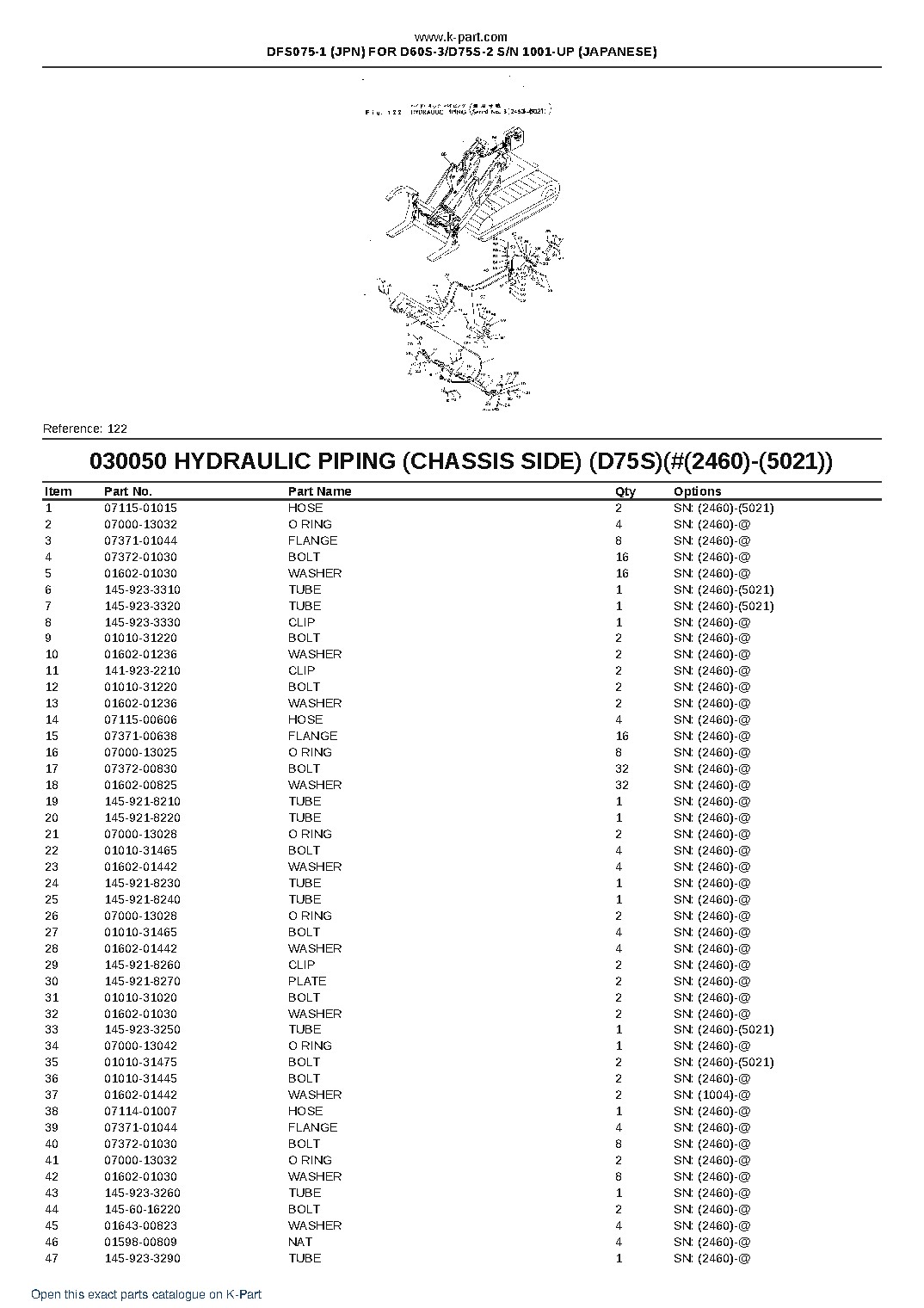 DFS075-1 (JPN) FOR D60S-3/D75S-2 S/N 1001-UP (JAPANESE) – sample page 9