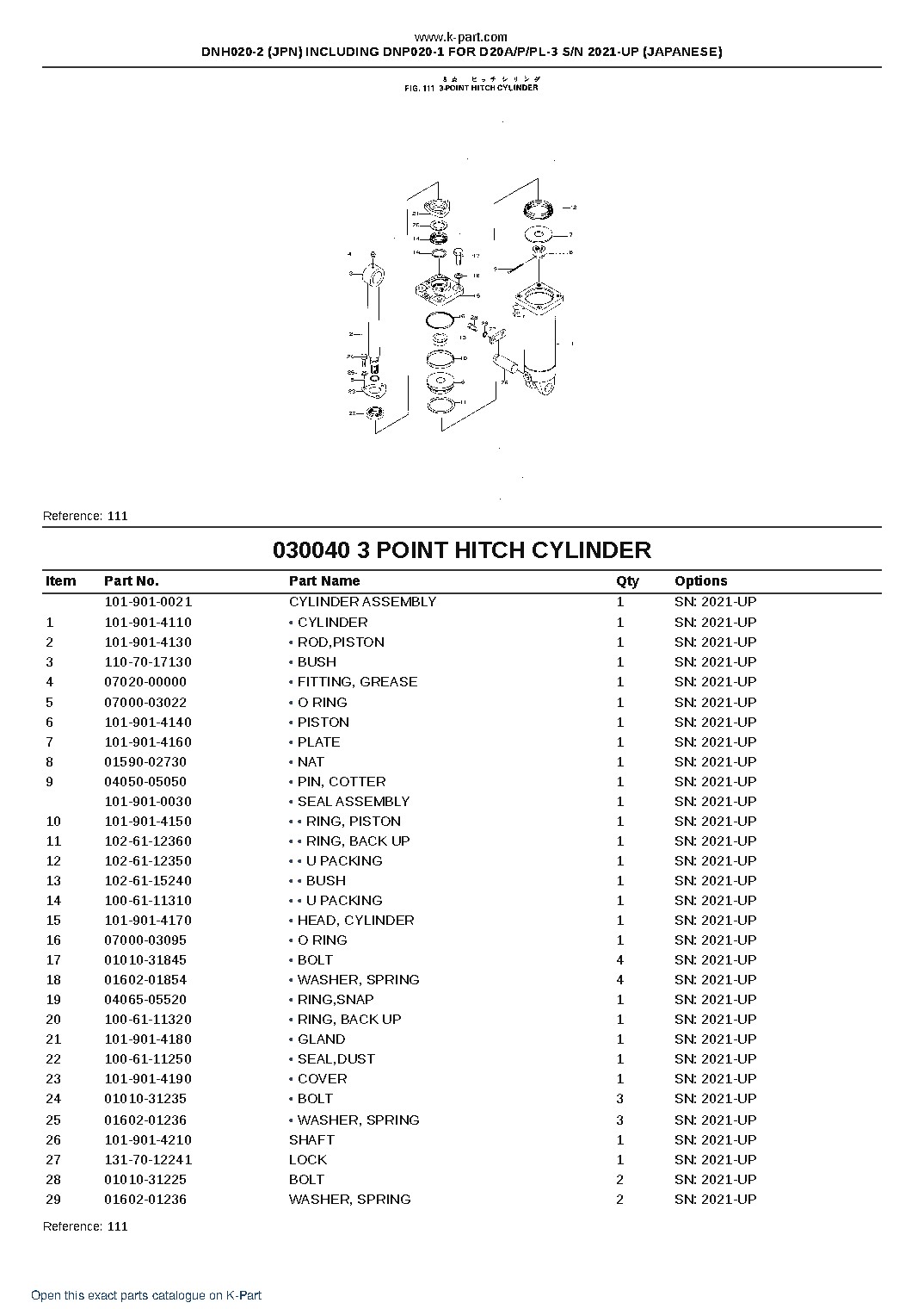 DNH020-2 (JPN) INCLUDING DNP020-1 FOR D20A/P/PL-3 S/N 2021-UP (JAPANESE) – sample page 7