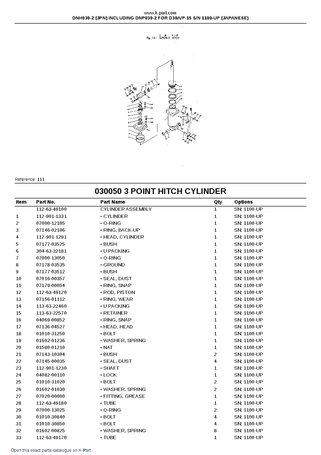 DNH030-2 (JPN) INCLUDING DNP030-2 FOR D30A/P-15 S/N 1100-UP (JAPANESE) – sample page 9