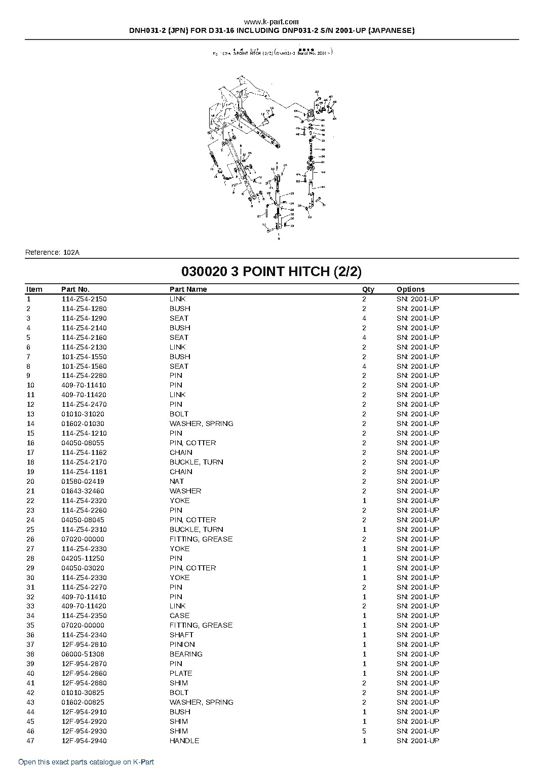 DNH031-2 (JPN) FOR D31-16 INCLUDING DNP031-2 S/N 2001-UP (JAPANESE) – sample page 3