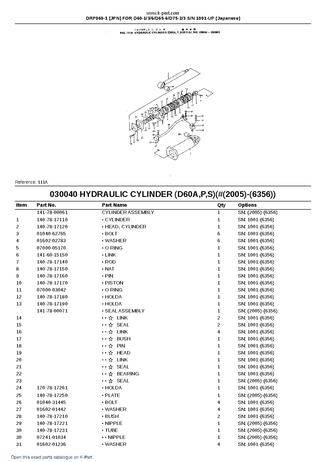 DRP060-1 (JPN) FOR D60-1/3/6/D65-6/D75-2/3 S/N 1001-UP (Japanese) – sample page 7