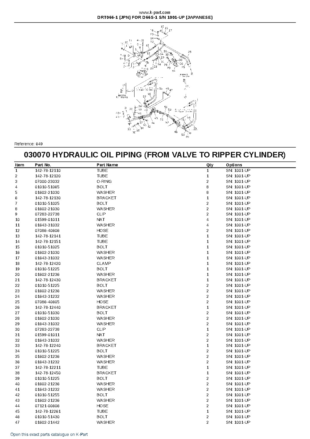 DRT066-1 (JPN) FOR D66S-1 S/N 1001-UP (JAPANESE) – sample page 8