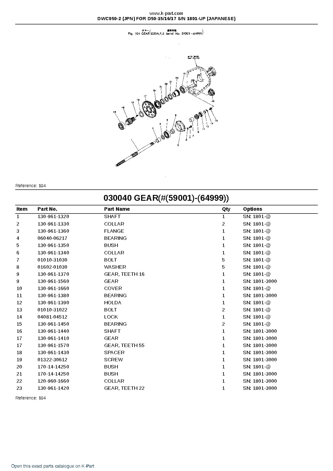 DWC050-2 (JPN) FOR D50-15/16/17 S/N 1801-UP (JAPANESE) – sample page 6