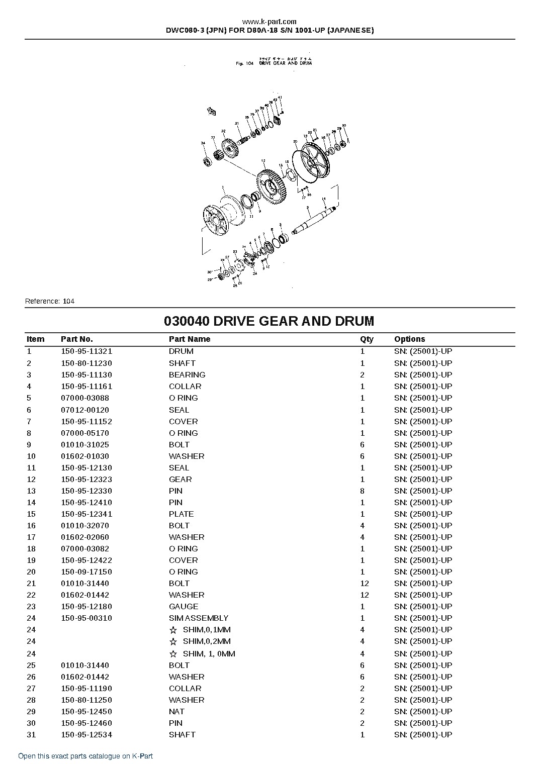 DWC080-3 (JPN) FOR D80A-18 S/N 1001-UP (JAPANESE) – sample page 7