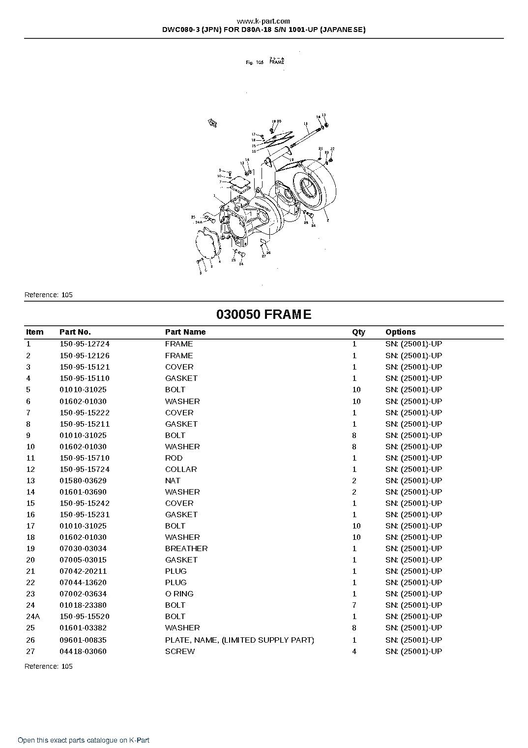DWC080-3 (JPN) FOR D80A-18 S/N 1001-UP (JAPANESE) – sample page 9