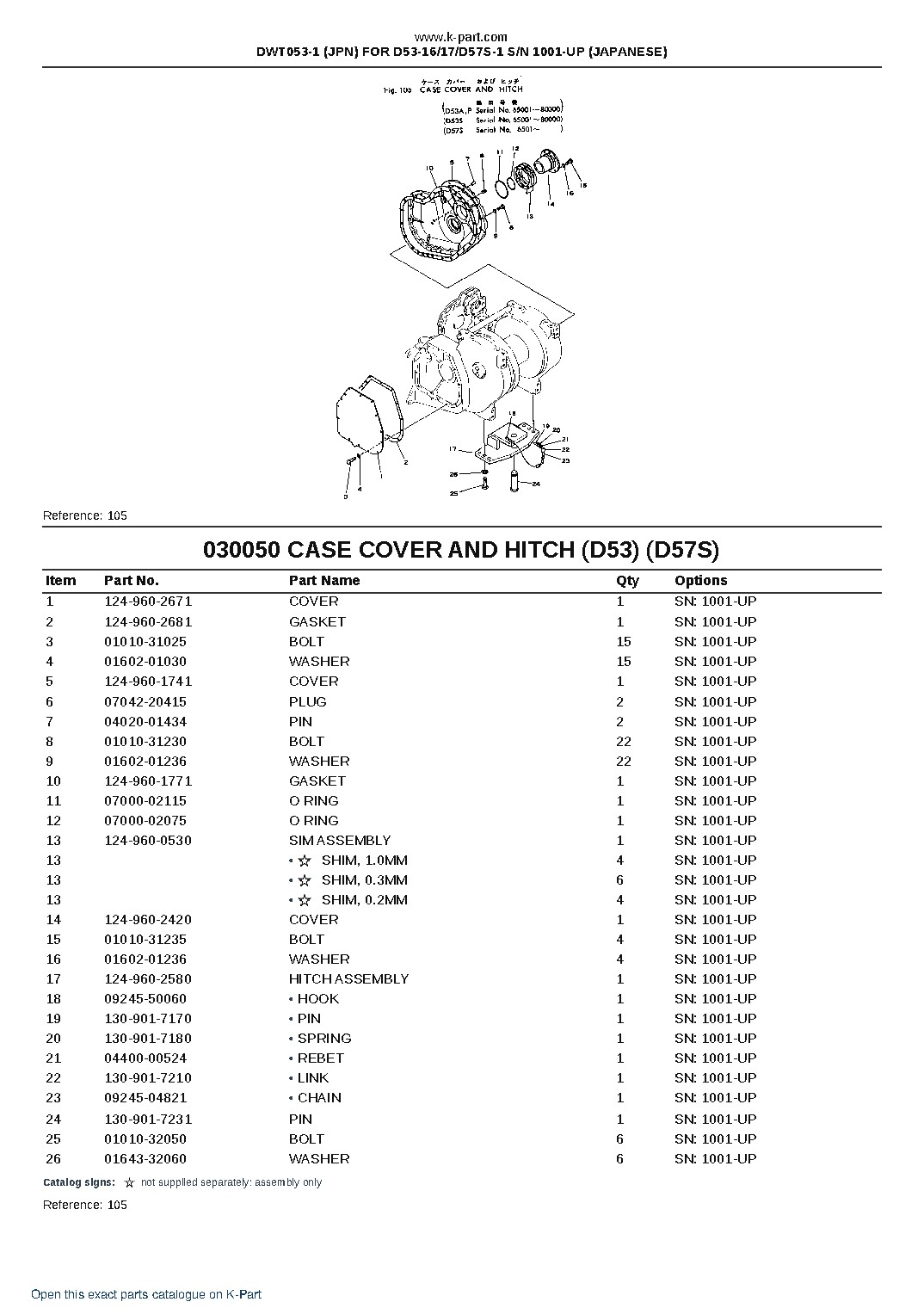 DWT053-1 (JPN) FOR D53-16/17/D57S-1 S/N 1001-UP (JAPANESE) – sample page 7