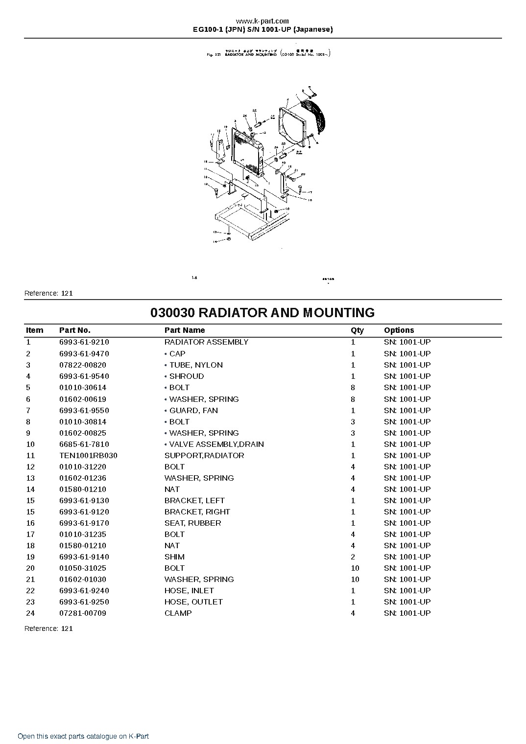 EG100-1 (JPN) S/N 1001-UP (Japanese) – sample page 3 EG100-1 (JPN) S/N 1001-UP (Japanese) – sample page 3