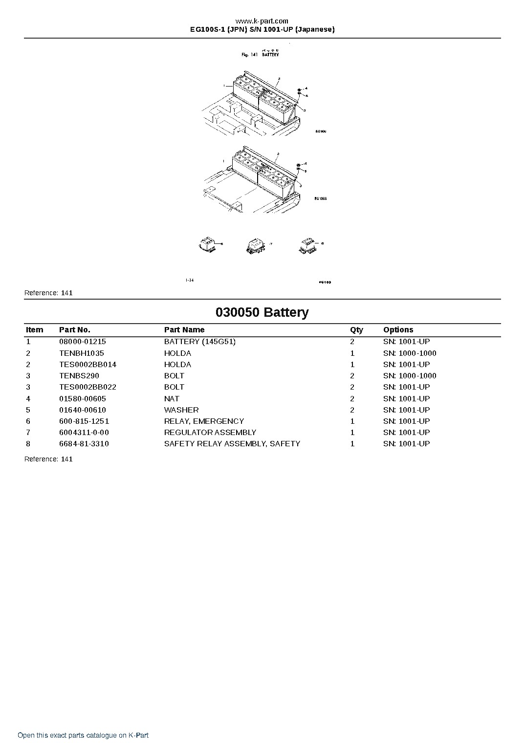 EG100S-1 (JPN) S/N 1001-UP (Japanese) – sample page 5 EG100S-1 (JPN) S/N 1001-UP (Japanese) – sample page 5
