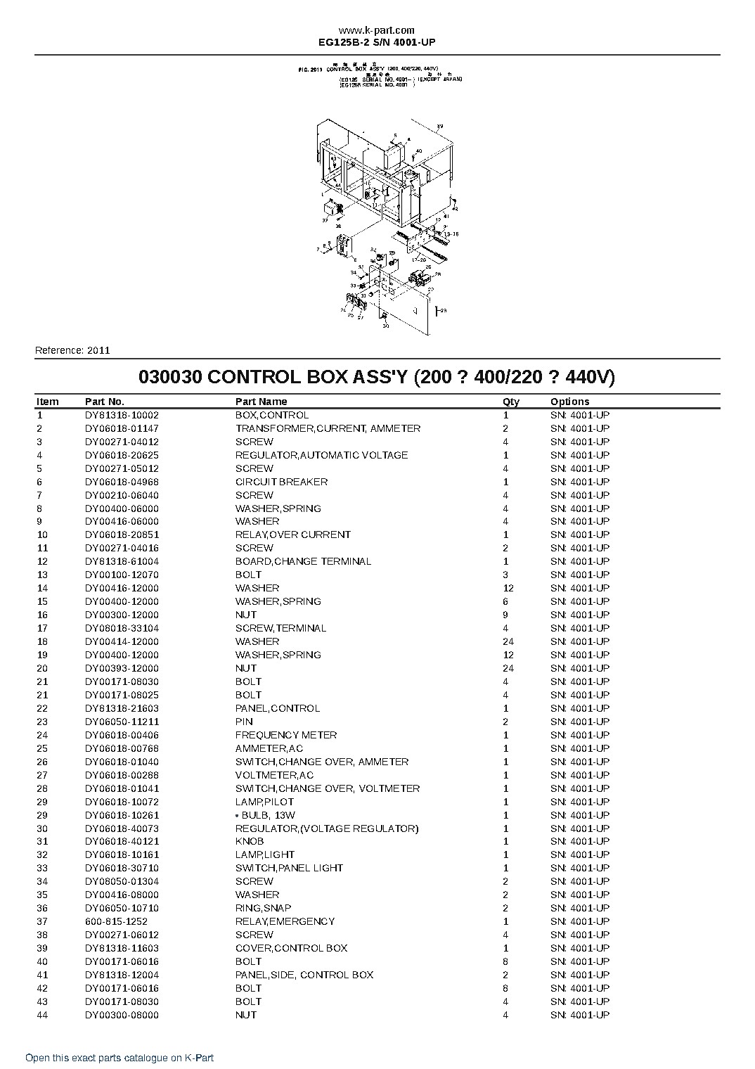 EG125B-2 S/N 4001-UP – sample page 6 EG125B-2 S/N 4001-UP – sample page 6