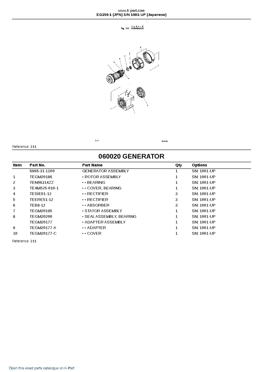 EG150-1 (JPN) S/N 1001-UP (Japanese) – sample page 10 EG150-1 (JPN) S/N 1001-UP (Japanese) – sample page 10