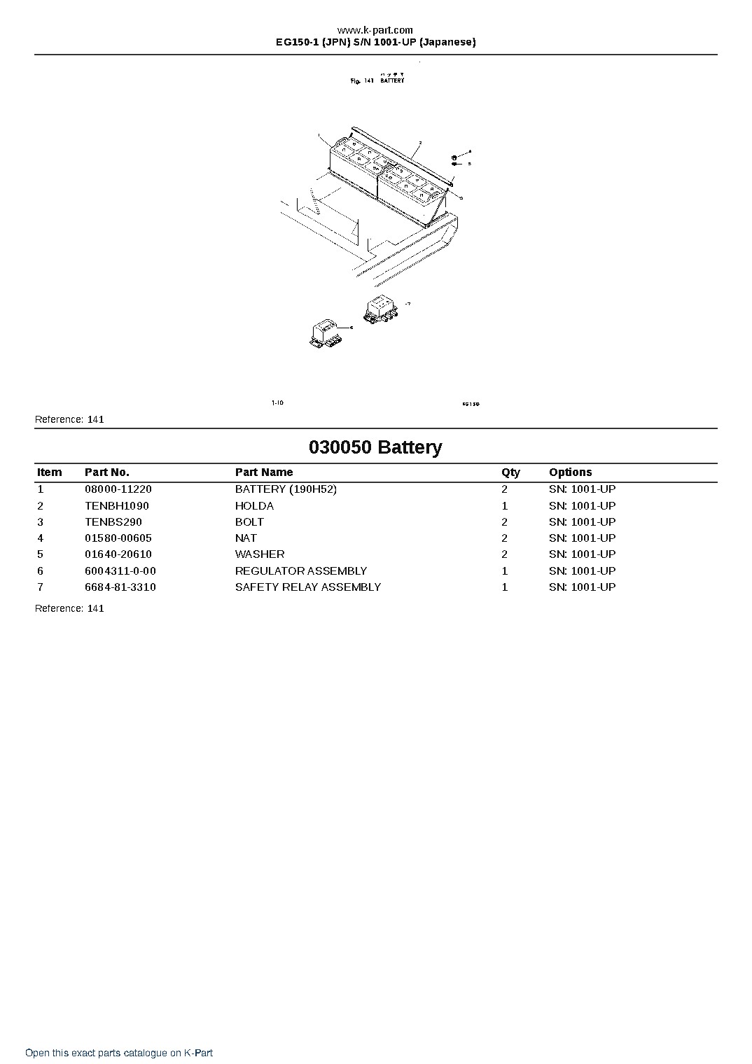 EG150-1 (JPN) S/N 1001-UP (Japanese) – sample page 5 EG150-1 (JPN) S/N 1001-UP (Japanese) – sample page 5