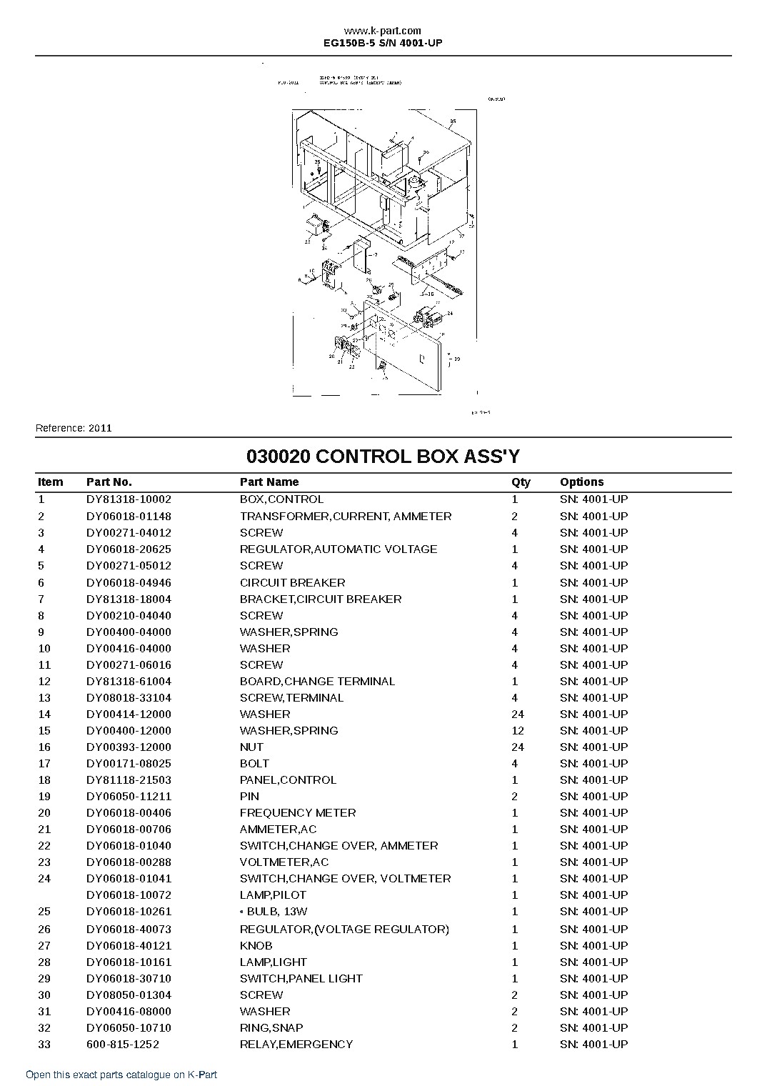 EG150B-5 S/N 4001-UP – sample page 3 EG150B-5 S/N 4001-UP – sample page 3