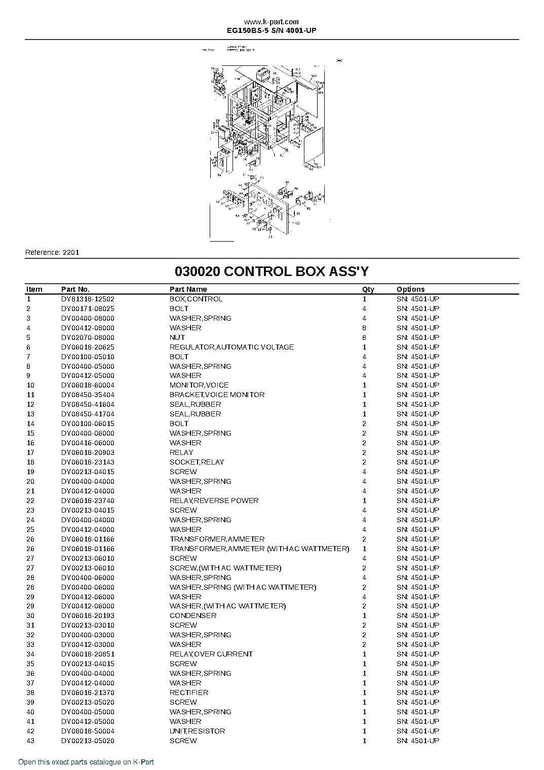EG150BS-5 S/N 4001-UP – sample page 3 EG150BS-5 S/N 4001-UP – sample page 3