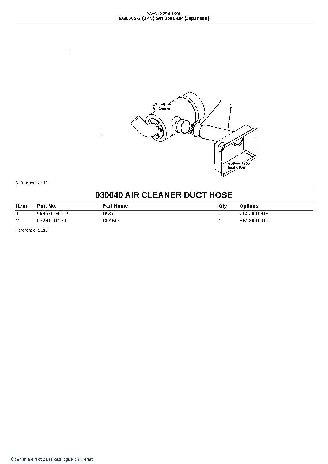 EG150S-3 (JPN) S/N 3001-UP (Japanese) – sample page 4 EG150S-3 (JPN) S/N 3001-UP (Japanese) – sample page 4