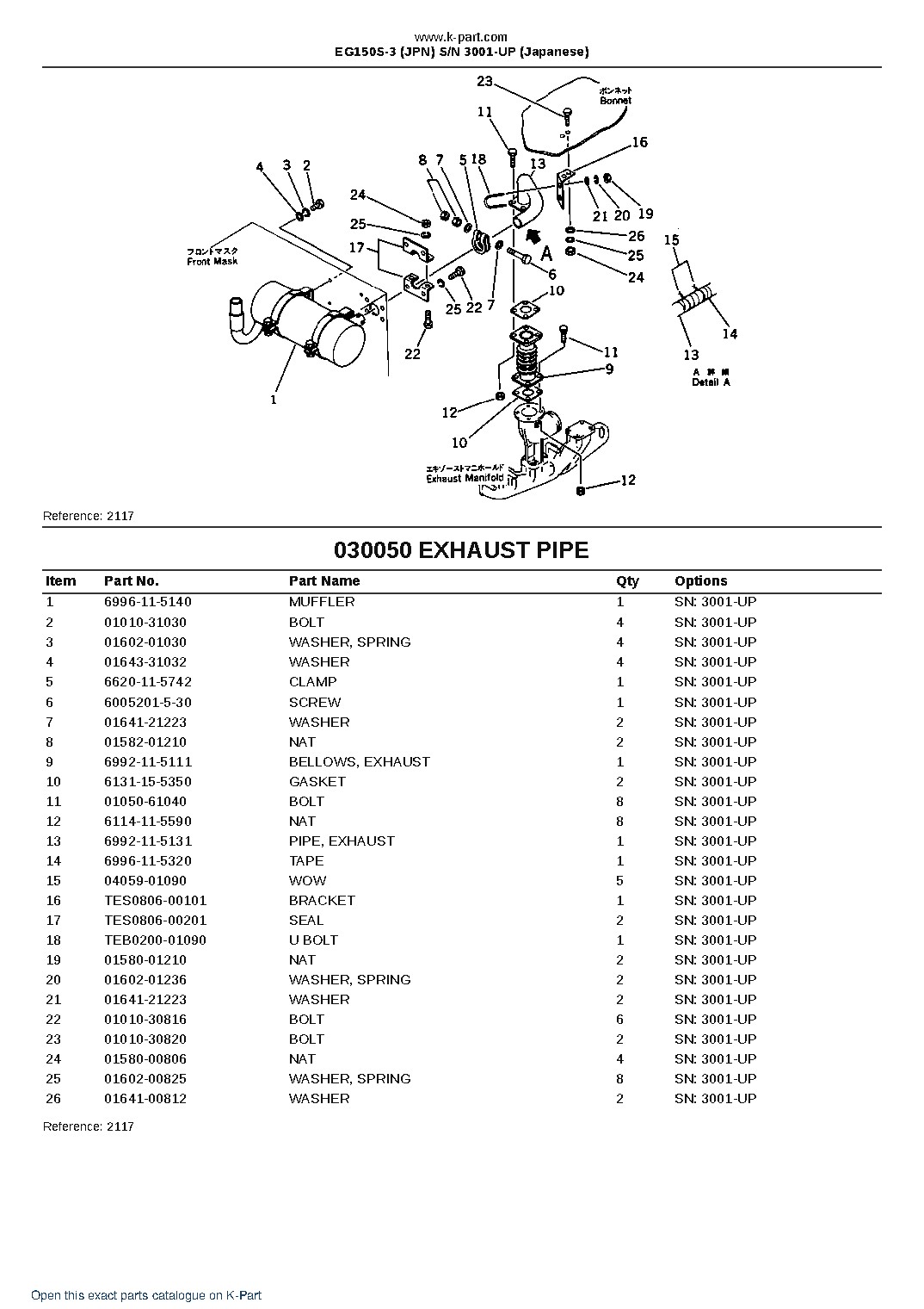 EG150S-3 (JPN) S/N 3001-UP (Japanese) – sample page 5 EG150S-3 (JPN) S/N 3001-UP (Japanese) – sample page 5