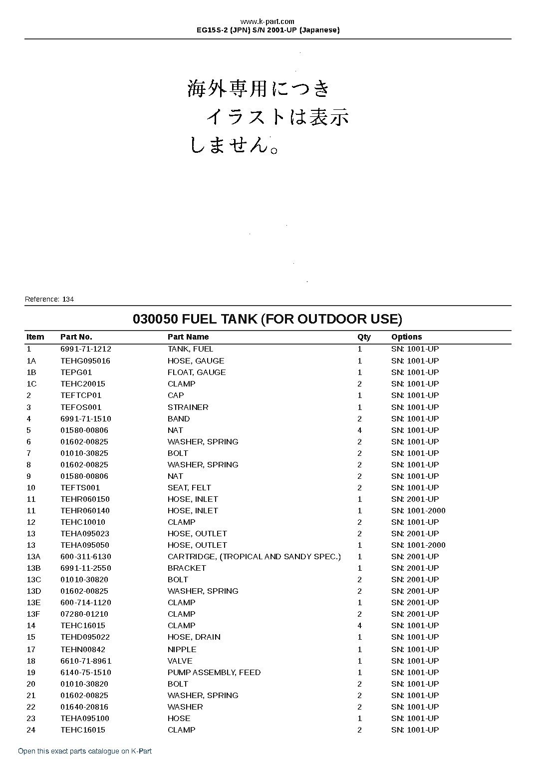 EG15S-2 (JPN) S/N 2001-UP (Japanese) – sample page 5 EG15S-2 (JPN) S/N 2001-UP (Japanese) – sample page 5