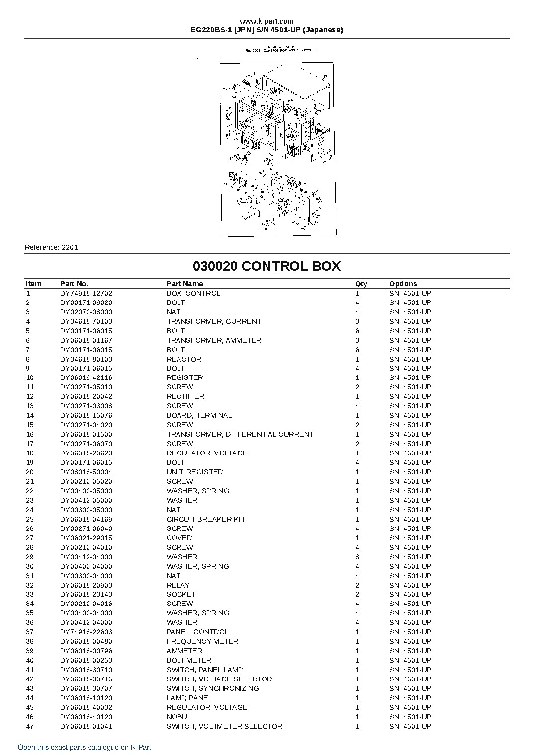 EG220BS-1 (JPN) S/N 4501-UP (Japanese) – sample page 3 EG220BS-1 (JPN) S/N 4501-UP (Japanese) – sample page 3