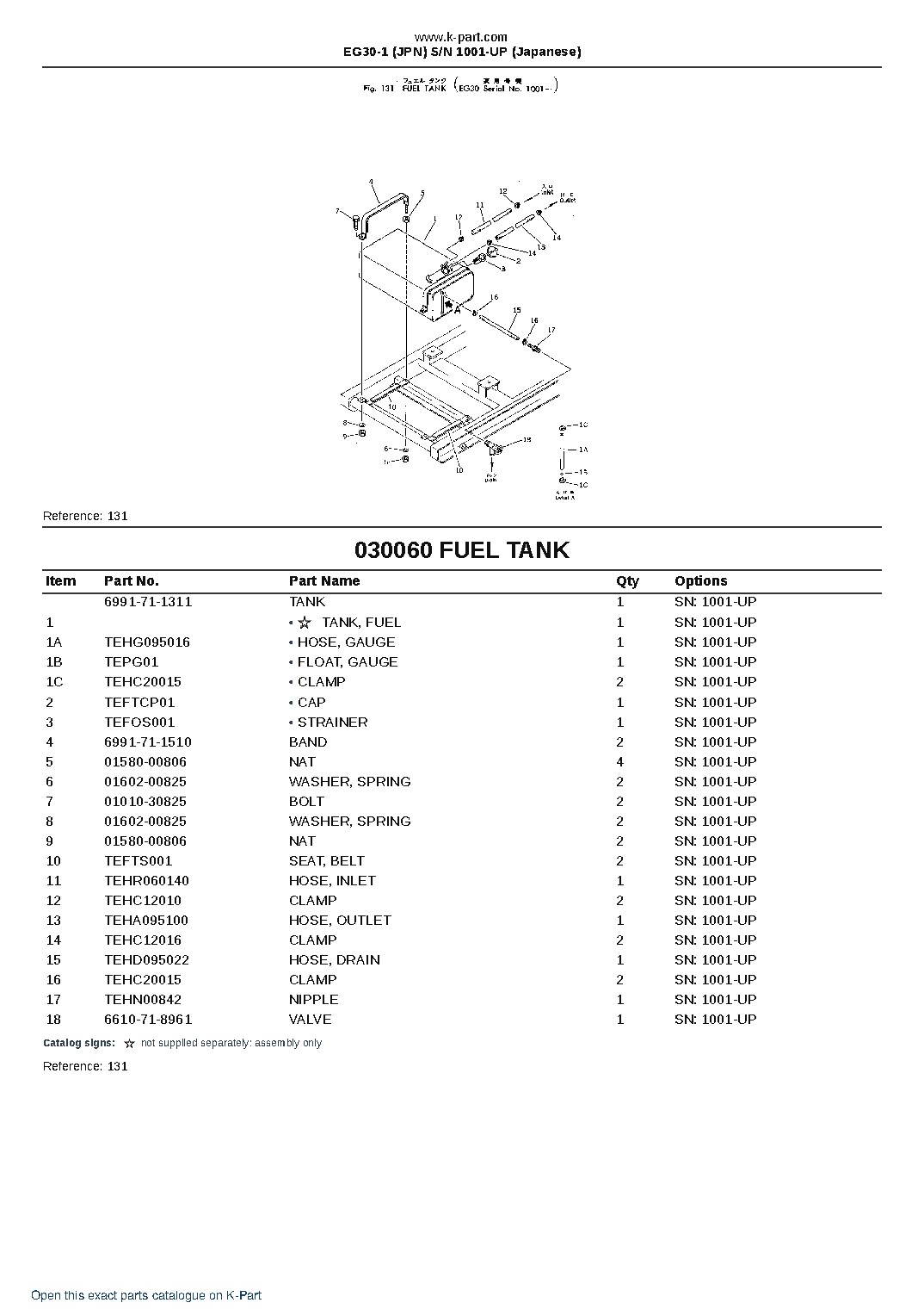 EG30-1 (JPN) S/N 1001-UP (Japanese) – sample page 6 EG30-1 (JPN) S/N 1001-UP (Japanese) – sample page 6