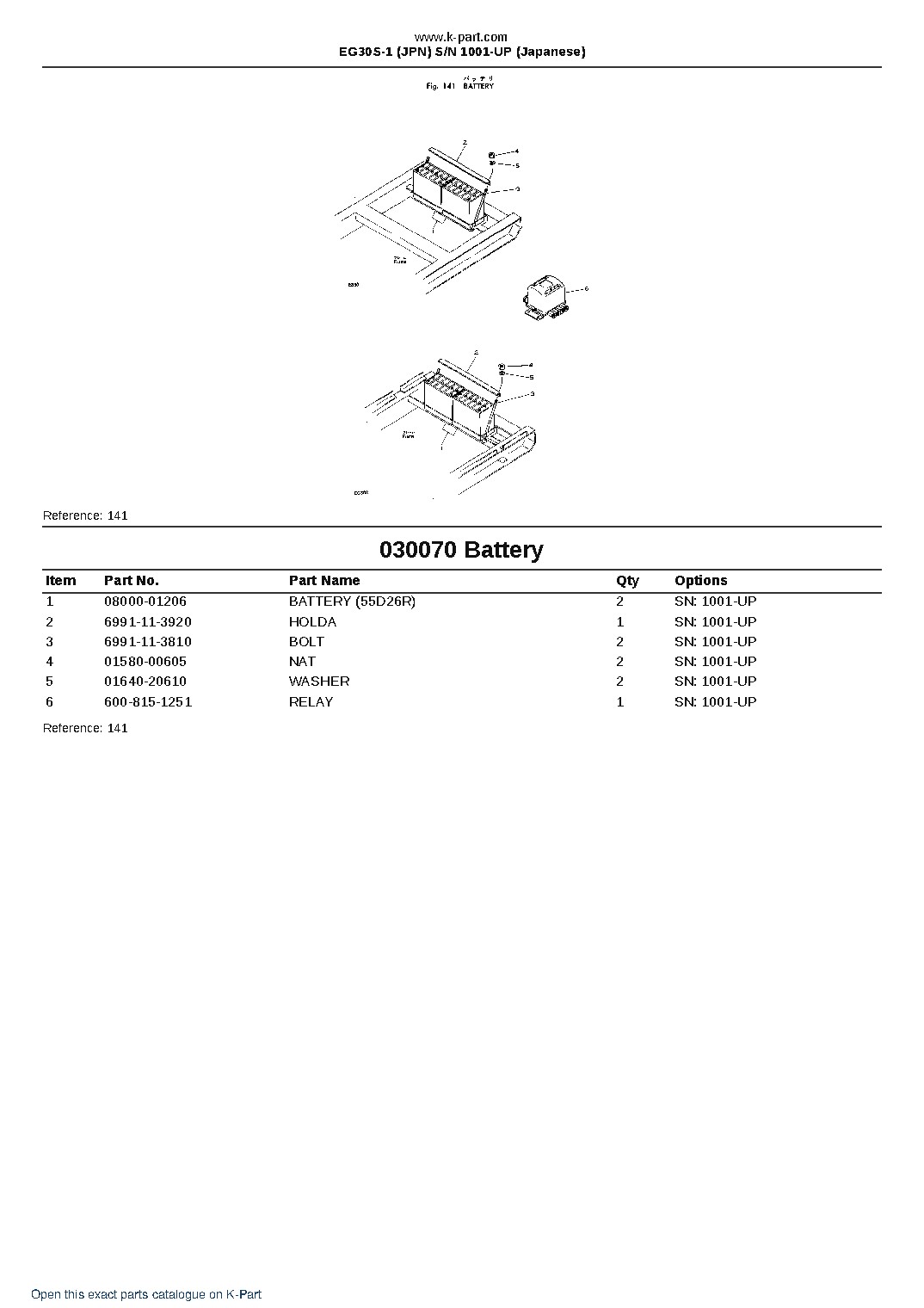 EG30S-1 (JPN) S/N 1001-UP (Japanese) – sample page 7 EG30S-1 (JPN) S/N 1001-UP (Japanese) – sample page 7