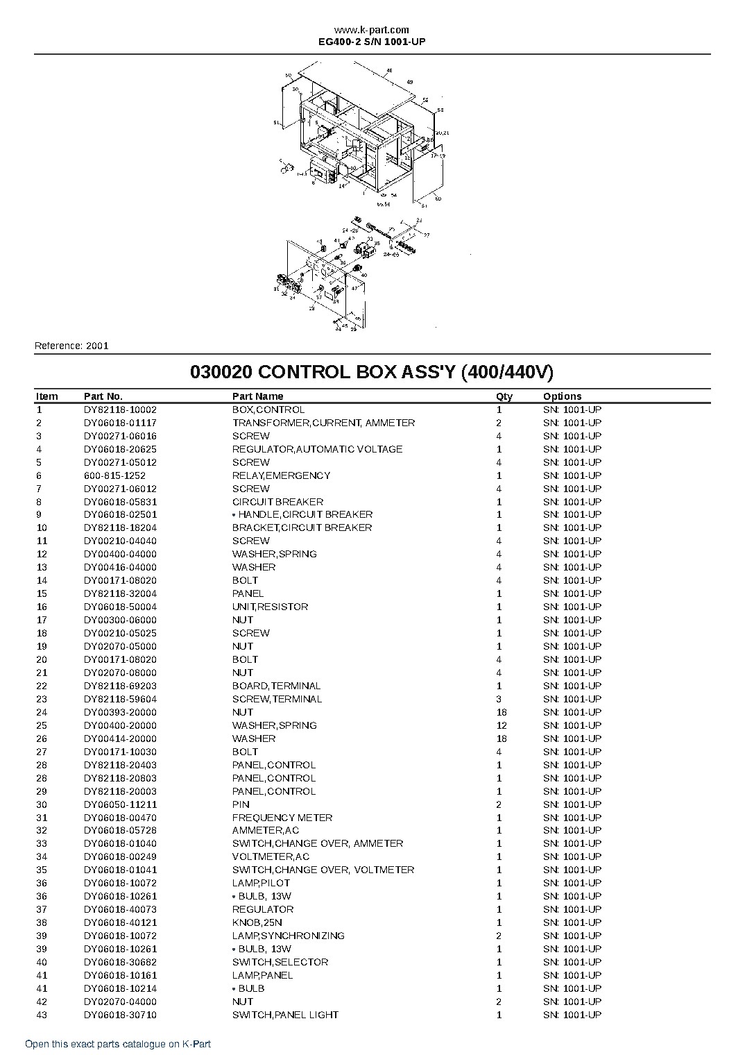 EG400-2 S/N 1001-UP – sample page 3