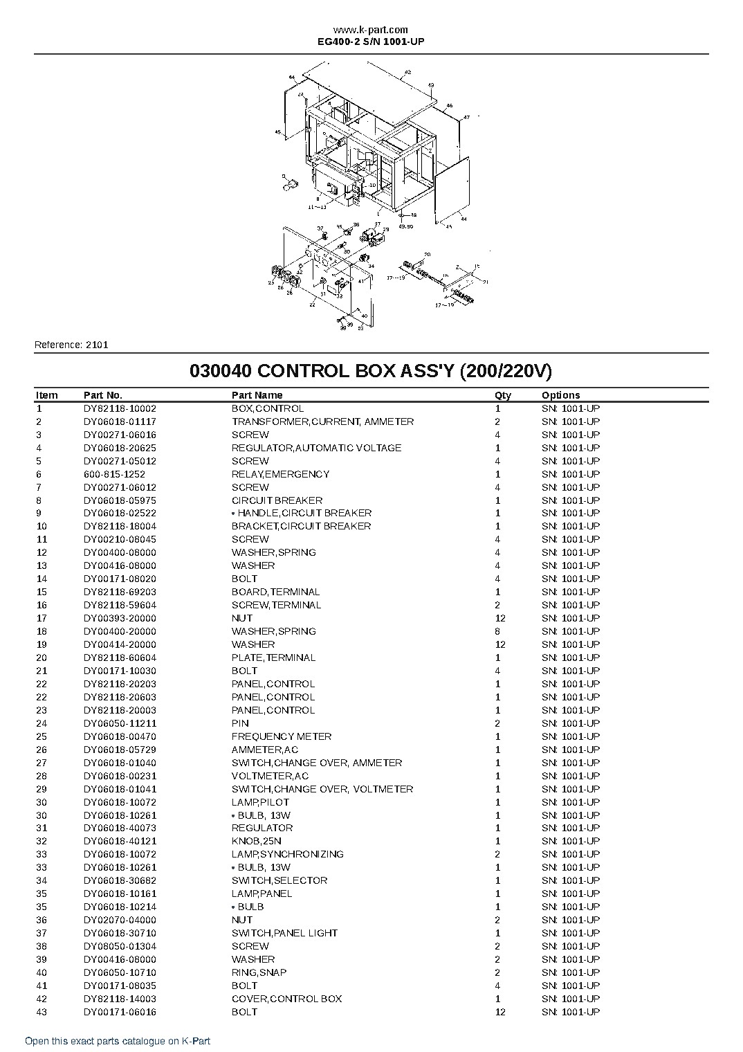 EG400-2 S/N 1001-UP – sample page 7