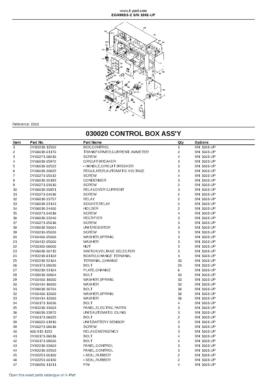 EG400BS-2 S/N 1001-UP – sample page 3