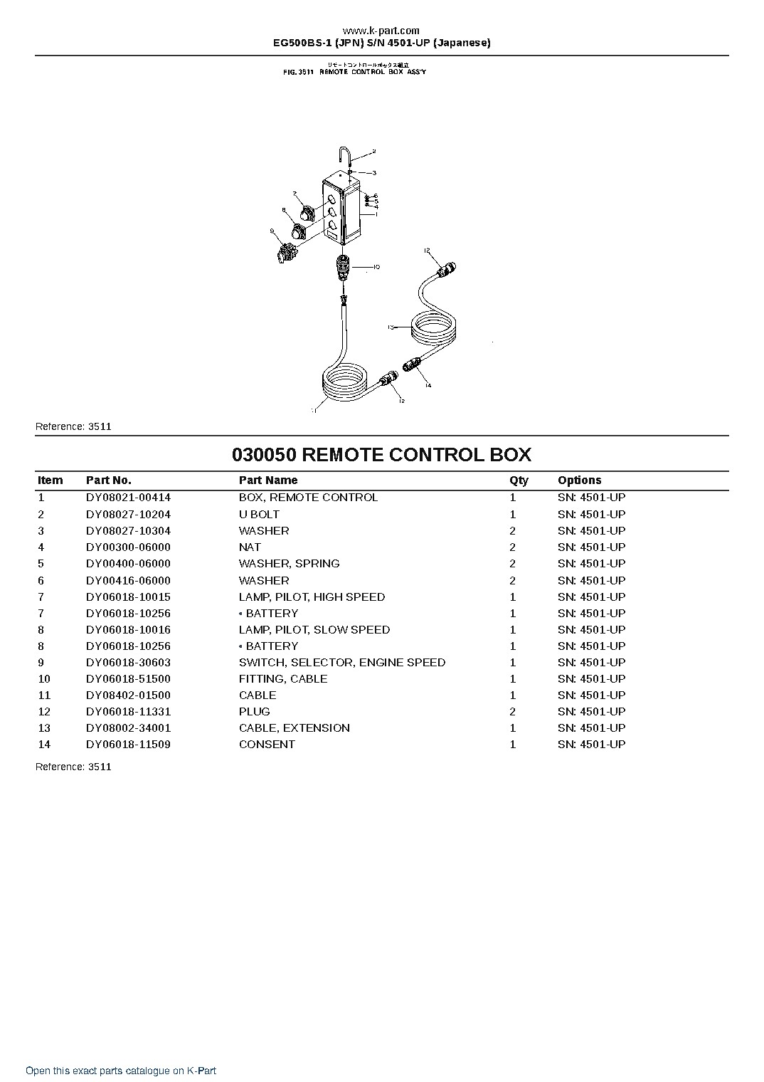EG500BS-1 (JPN) S/N 4501-UP (Japanese) – sample page 10 EG500BS-1 (JPN) S/N 4501-UP (Japanese) – sample page 10