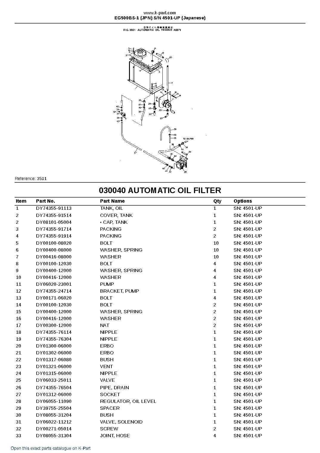 EG500BS-1 (JPN) S/N 4501-UP (Japanese) – sample page 8 EG500BS-1 (JPN) S/N 4501-UP (Japanese) – sample page 8