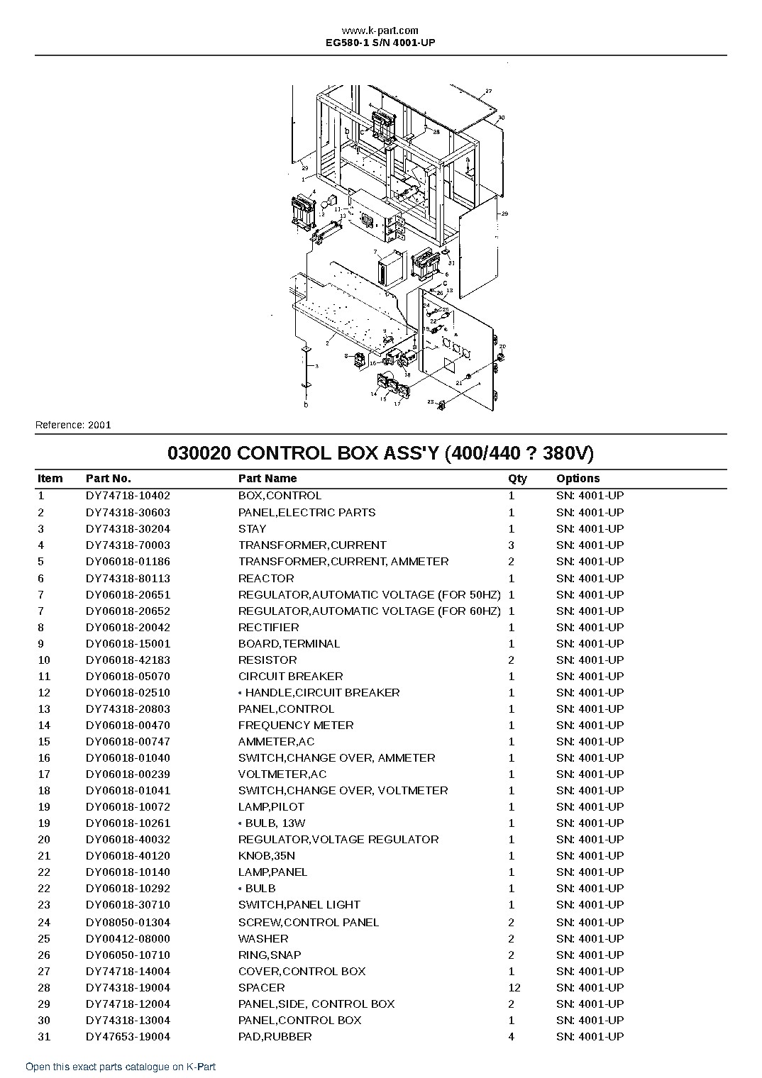 EG580-1 S/N 4001-UP – sample page 3 EG580-1 S/N 4001-UP – sample page 3