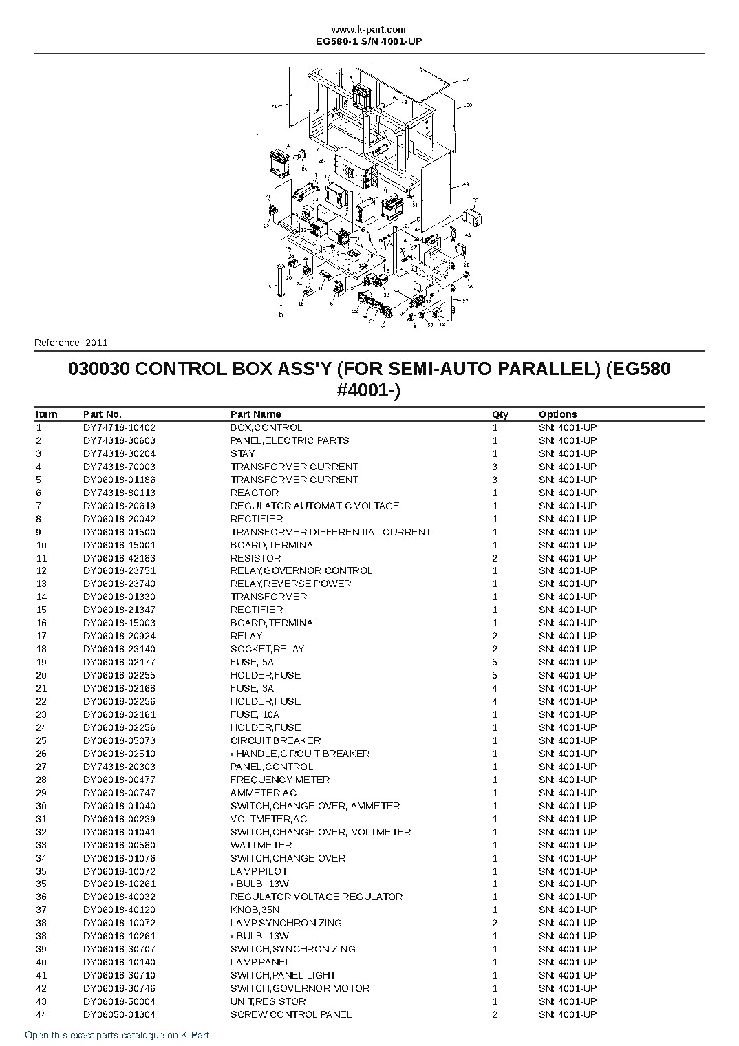 EG580-1 S/N 4001-UP – sample page 5 EG580-1 S/N 4001-UP – sample page 5