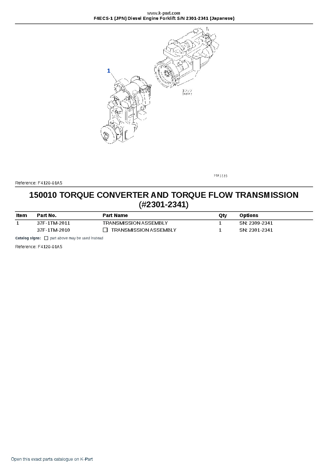 F4ECS-1 (JPN) Diesel Engine Forklift S/N 2301-2341 (Japanese) – sample page 10 F4ECS-1 (JPN) Diesel Engine Forklift S/N 2301-2341 (Japanese) – sample page 10
