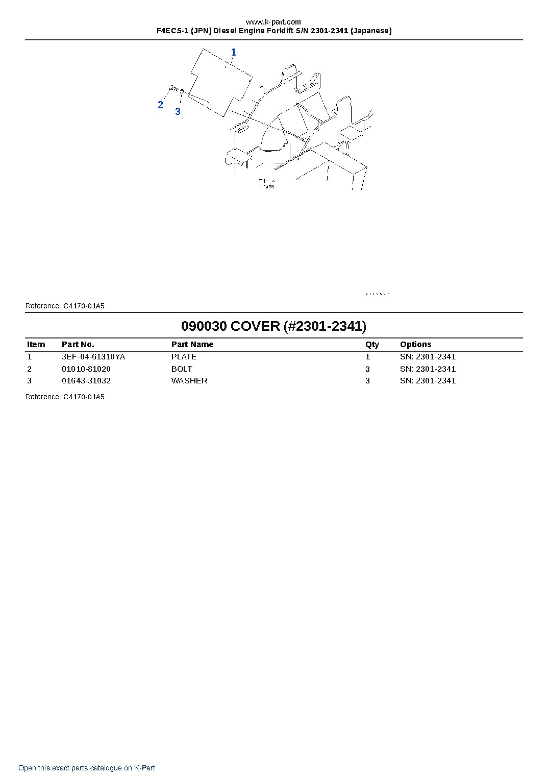 F4ECS-1 (JPN) Diesel Engine Forklift S/N 2301-2341 (Japanese) – sample page 8 F4ECS-1 (JPN) Diesel Engine Forklift S/N 2301-2341 (Japanese) – sample page 8