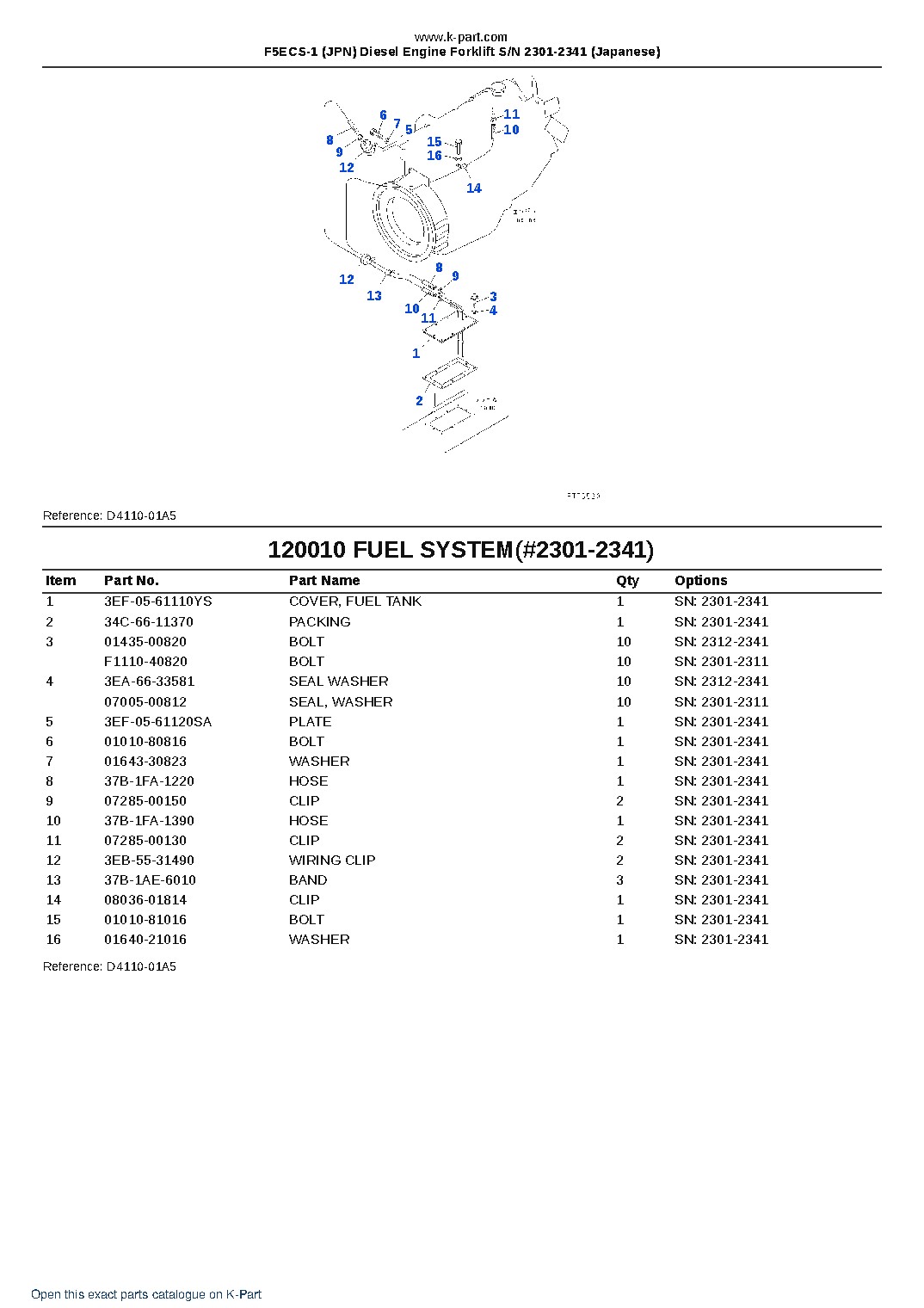 F5ECS-1 (JPN) Diesel Engine Forklift S/N 2301-2341 (Japanese) – sample page 9 F5ECS-1 (JPN) Diesel Engine Forklift S/N 2301-2341 (Japanese) – sample page 9