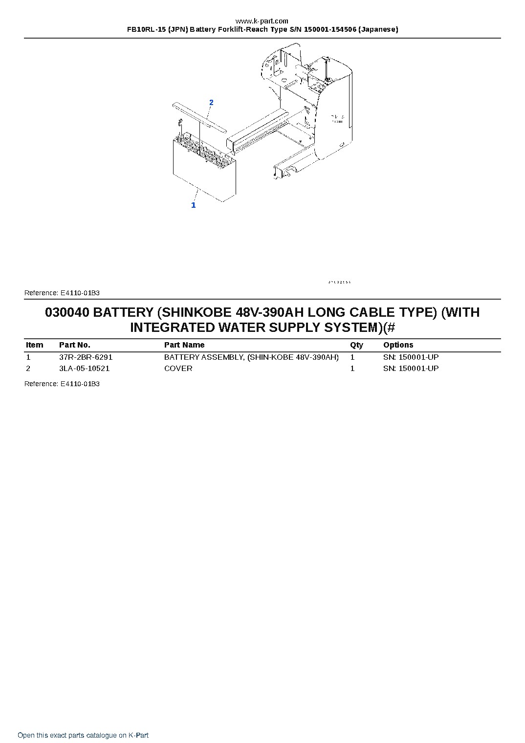 FB10RL-15 (JPN) Battery Forklift-Reach Type S/N 150001-154506 (Japanese) – sample page 4 FB10RL-15 (JPN) Battery Forklift-Reach Type S/N 150001-154506 (Japanese) – sample page 4