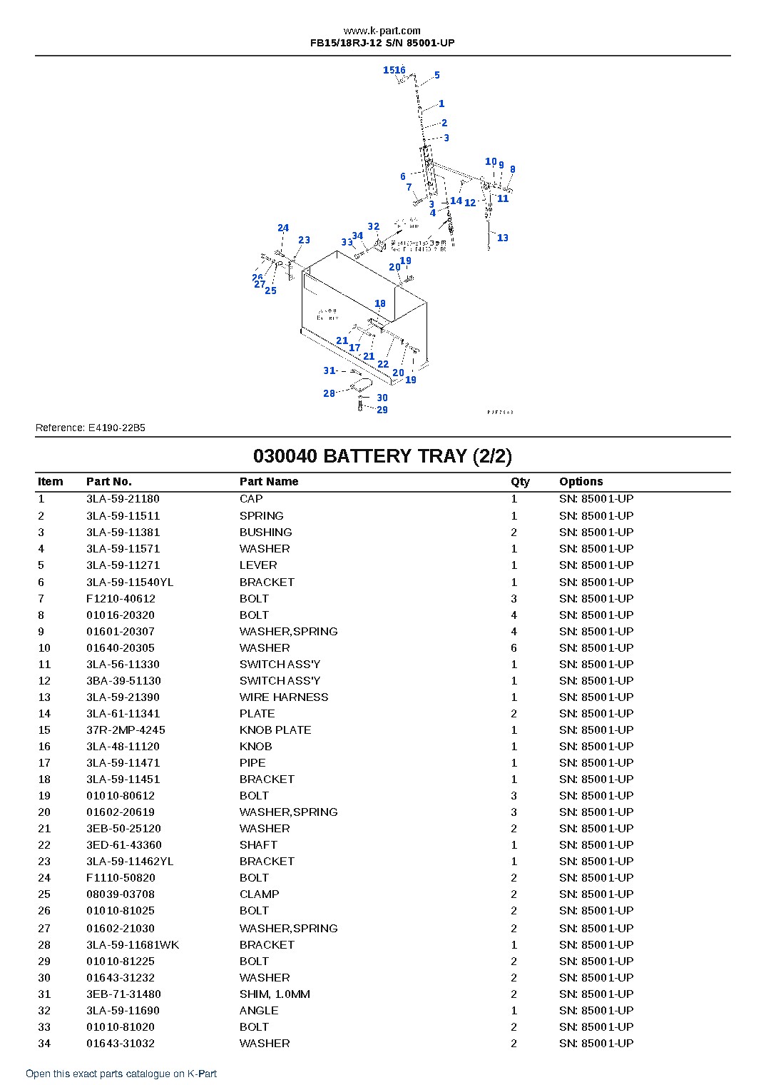 FB15/18RJ-12 S/N 85001-UP – sample page 5 FB15/18RJ-12 S/N 85001-UP – sample page 5