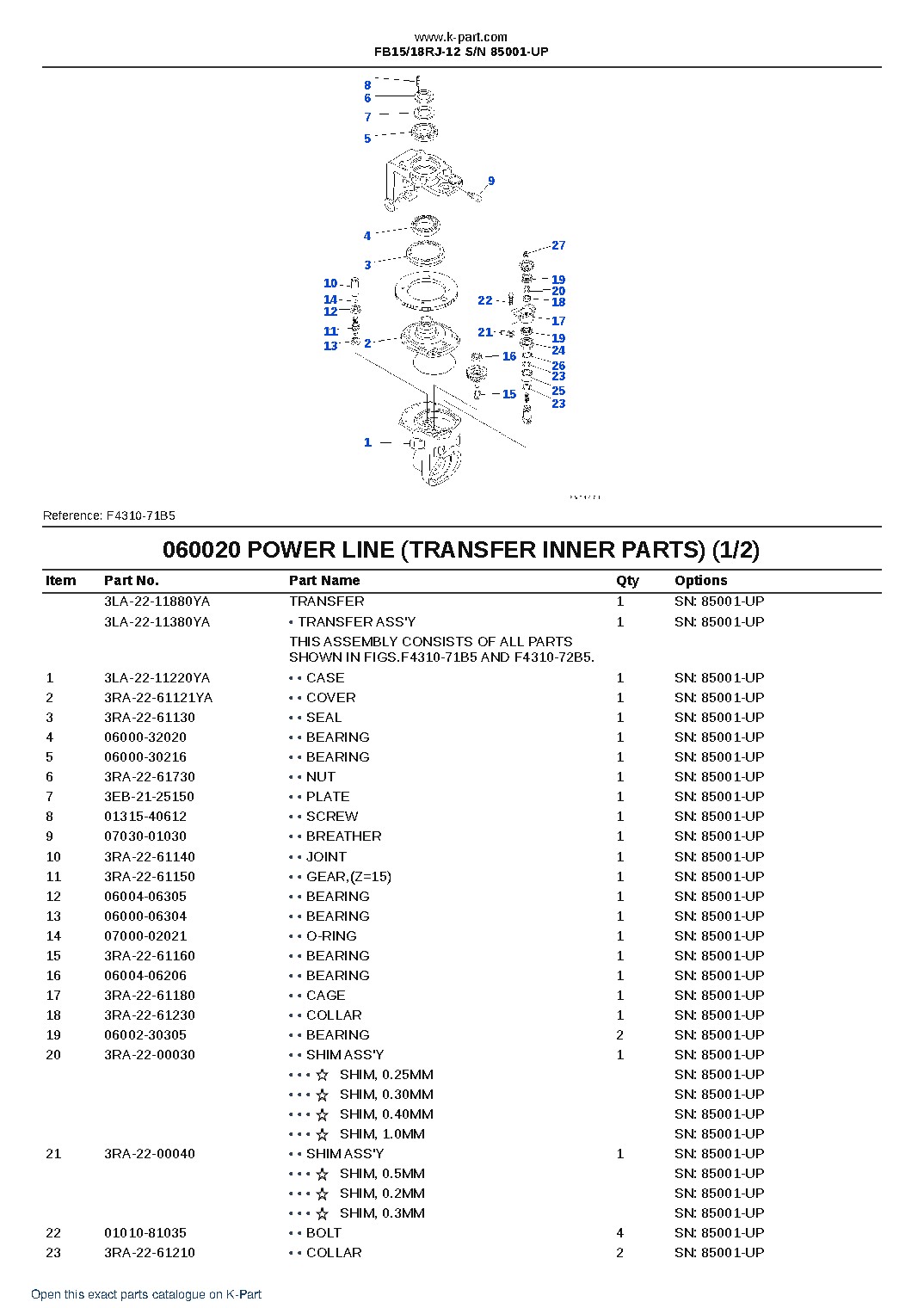 FB15/18RJ-12 S/N 85001-UP – sample page 8 FB15/18RJ-12 S/N 85001-UP – sample page 8